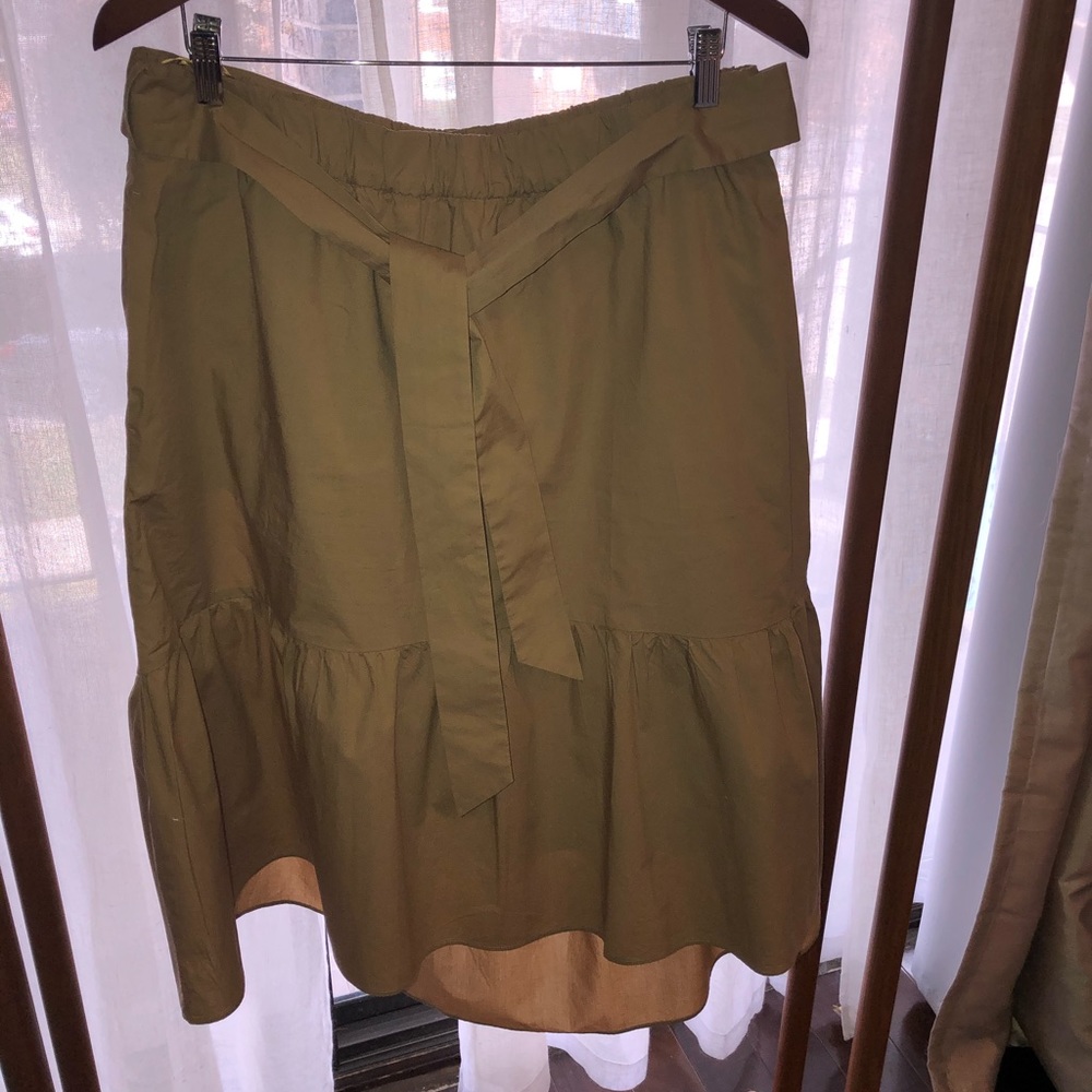 J. CREW Cotton Hi-Lo Skirt